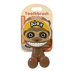 Happy Smiles Personalized Kids Toothbrush Holder Alex Monkey